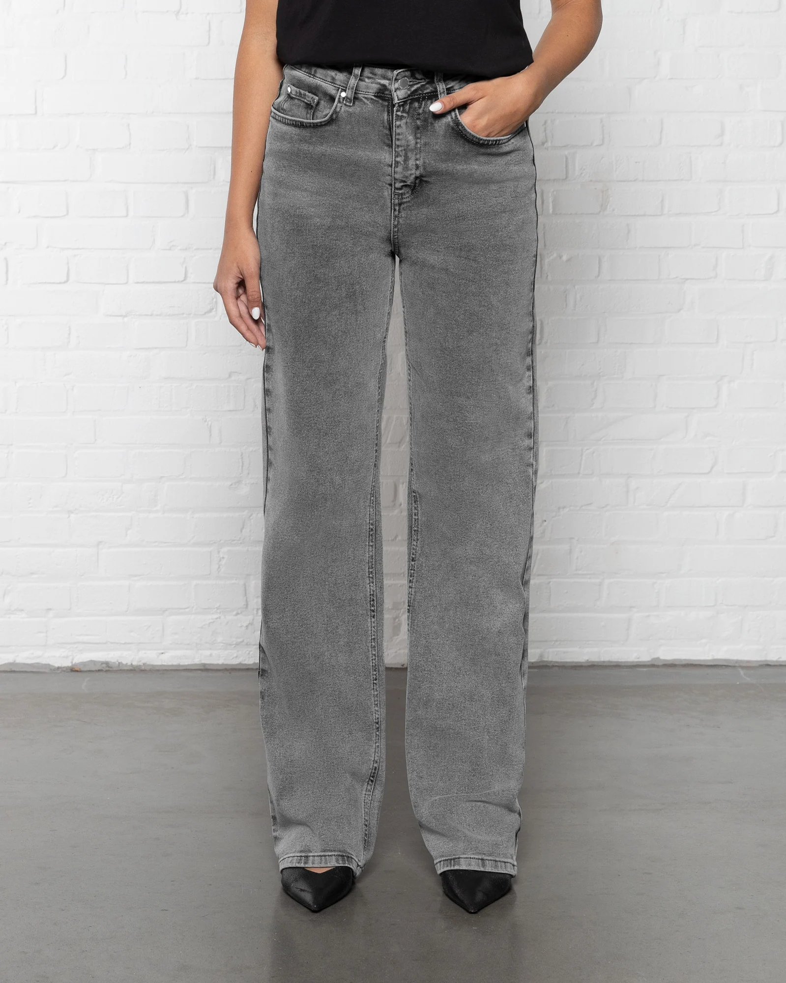 BOOTCUT JEANS LICHTGRIJS - Image 5