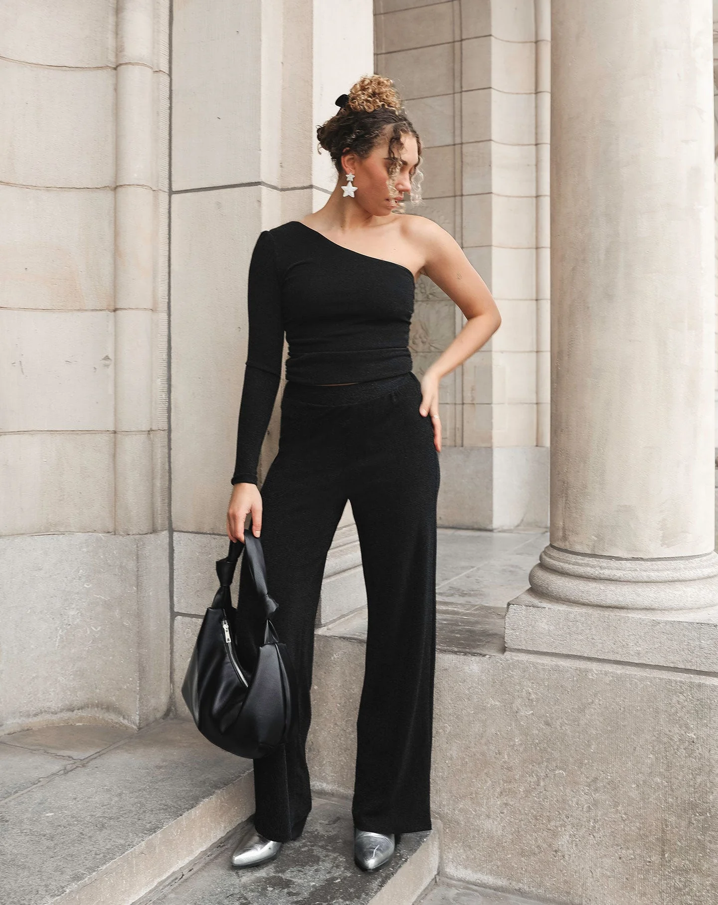 JOANY GLITTER PANTALON ZWART - Image 3