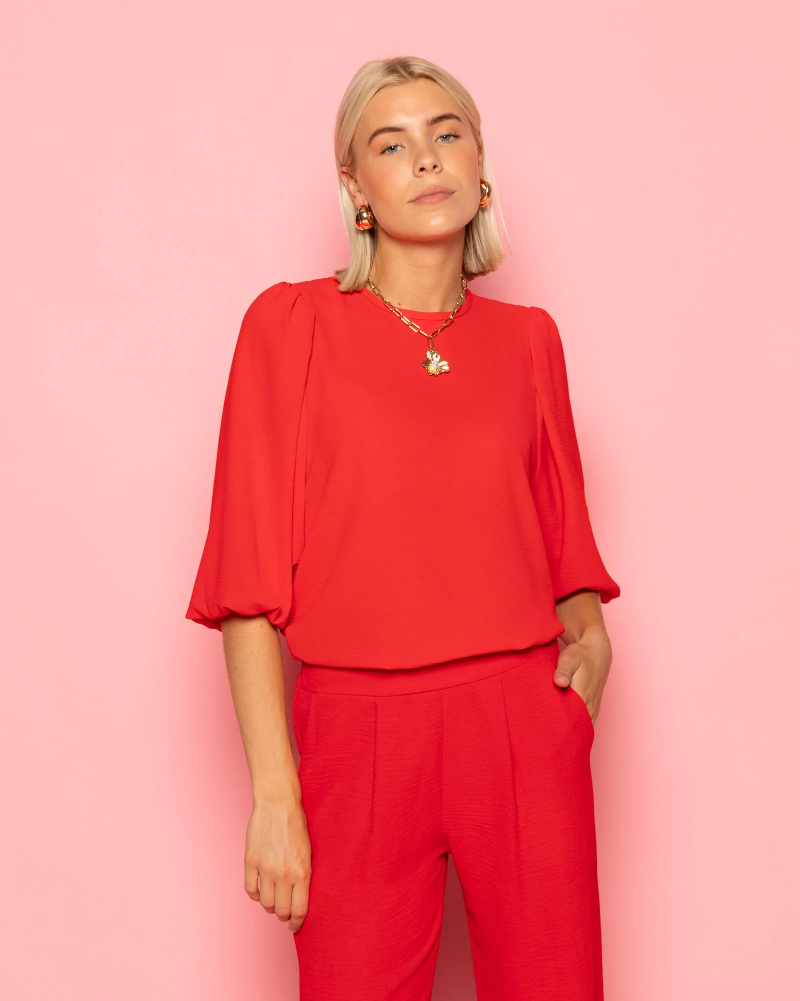 JULIE PANTALON TALL ROOD - Image 3